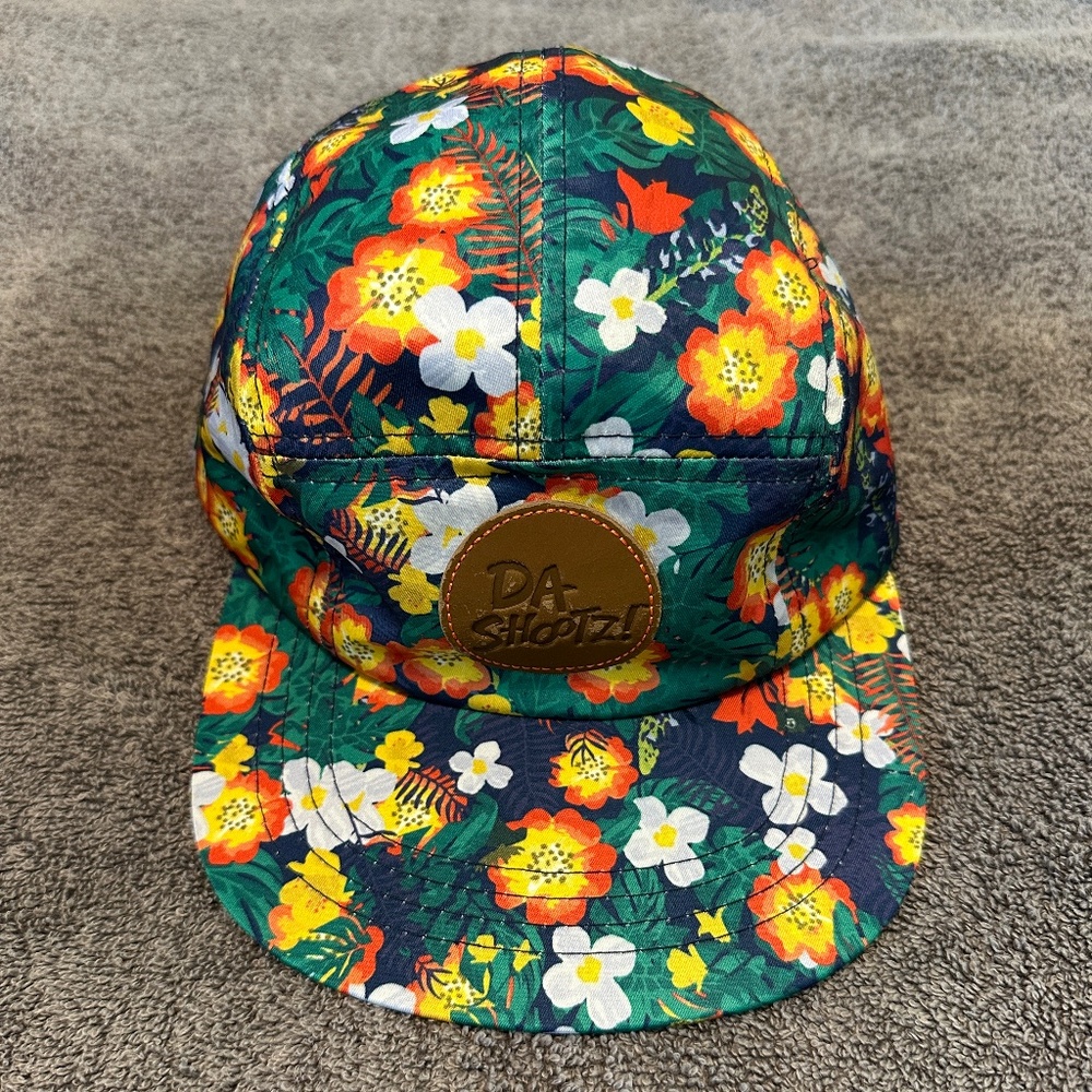 Floral / Hawaiian themed hat from Deschutes Brewery